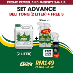 Pakej Advance (2 Liter)+ FREE 3 Items