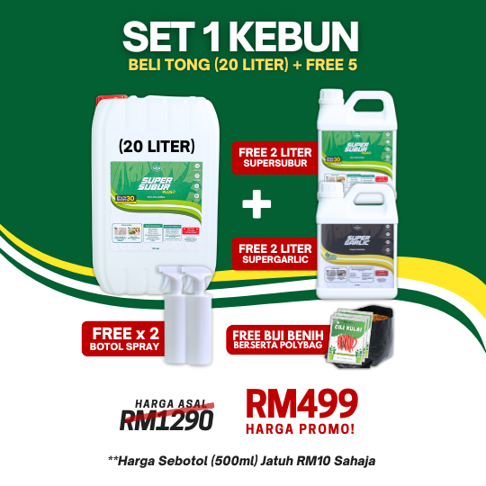 SS+ SET KEBUN (20 LITER FREE 2 TONG 2 LITER)